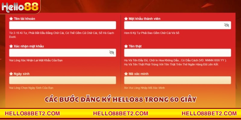 Đăng ký Hello88 - Cách lập tài khoản siêu tốc trong 60 giây - ZIBET