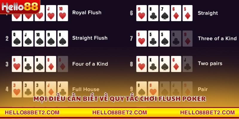 Flush Poker Hello88 – Trải nghiệm cá cược bài chuẩn Las Vegas - ZIBET